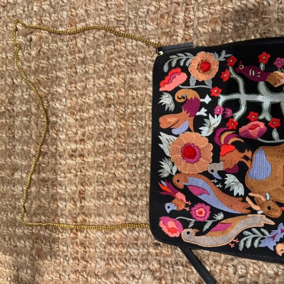 Lizzie Fortunato Hand embroidered Otami embroidered clutch - Picture 3 of 5